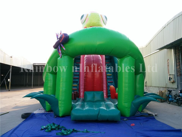 RB6060(12.2x5.6x8.5m) Inflatable Large Chameleon Slide For Children 