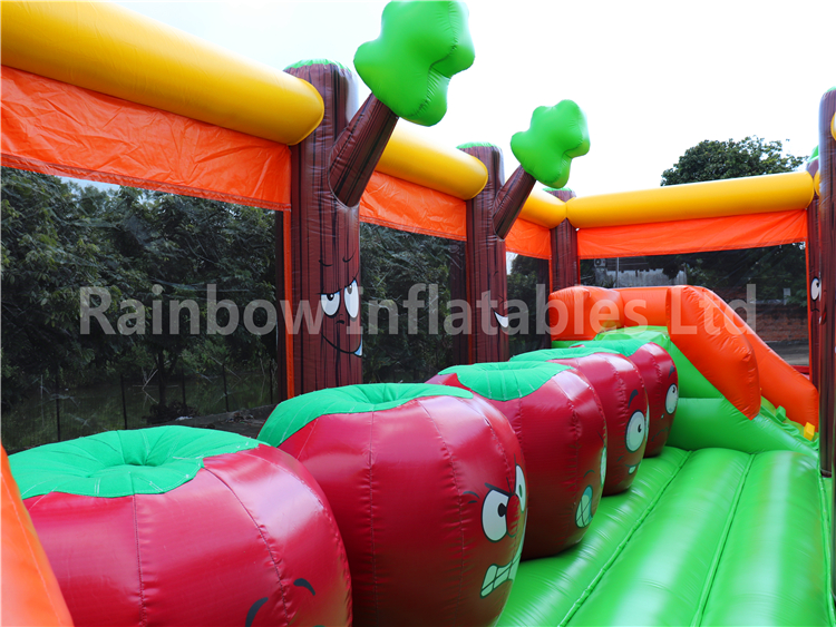 RB5204(12x5.5x4m) Inflatable Apple Jacks  Obstacle Course For Kids