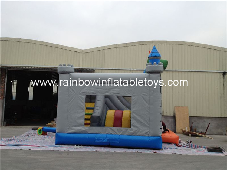 RB2012（5x5x4m）Grey Dinosaur Toy Inflatable Bounce Combo For Sale