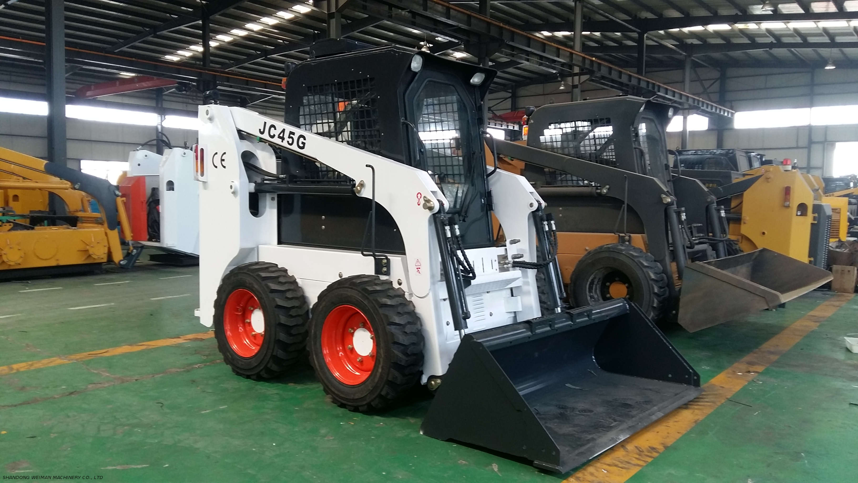 WEIMAN JC45G SKID STEER LOADER WITH CLOSED CABIN 