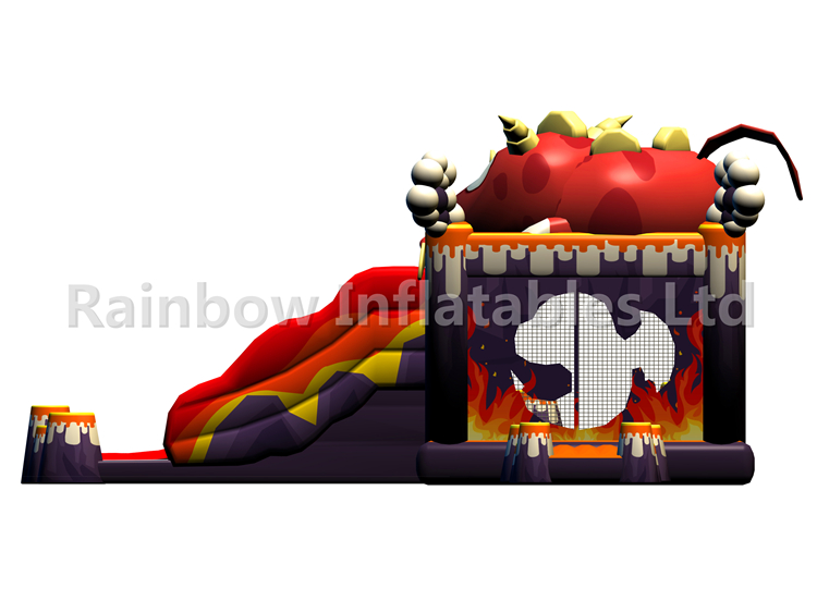 RB03102（10x4x4.5m）Inflatable Fire dragon combo for Kids
