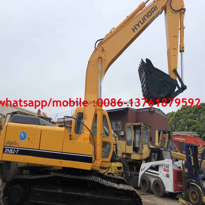 Buy Good running condition used Hyundai 210 hydraulic crawler excavator for construction