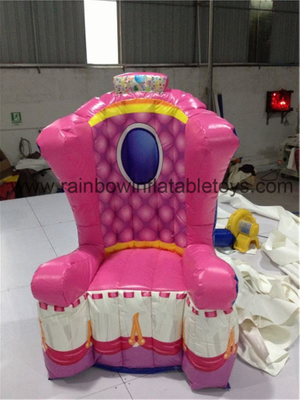 RB20006-2（2.5mh） Inflatable Pink Throne Design Party Chair For Advertisement/Princess Advertising Party Chair 