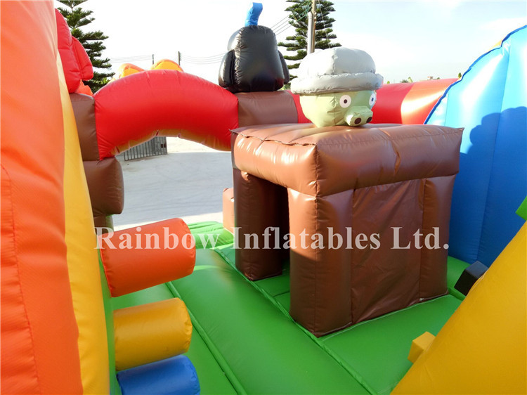 RB3092（5x5x2.8m） Inflatables Small Angry Birds Bouncy Combo
