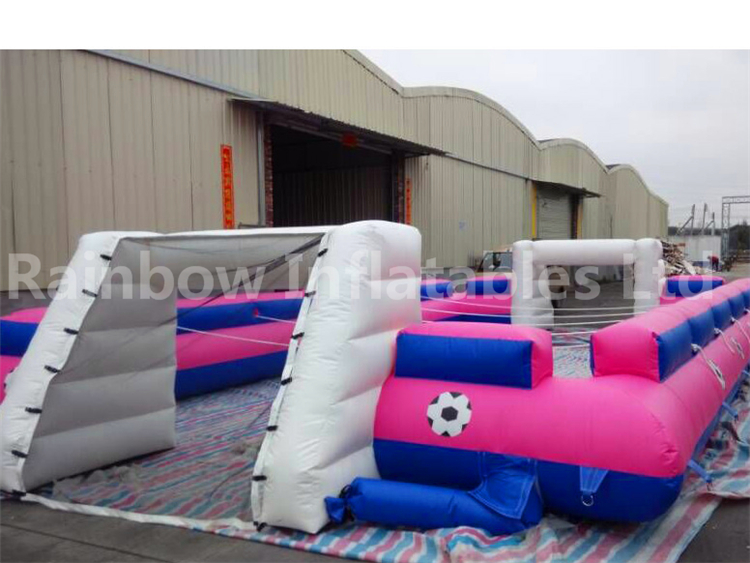 RB10021-1（12x6m） Inflatable Pink Giant PVC Football Games Playground For Fun