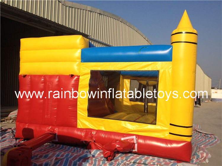 RB3047（5x6m）Inflatables Pencil Big Smile Bounce House For Kids And Adults