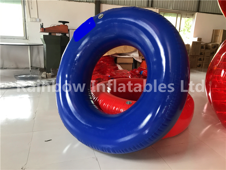 RB33027(1.5x1.5x0.35m) Inflatables blue and red swimming ring for sale 