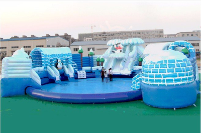 Super Giant Inflatable Ground Water Amuse Park