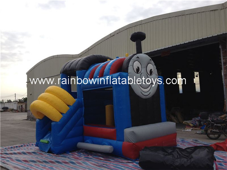 RB3055（5x5x4m) Inflatables commercial Grade Kids Thomas Bouncy Castle Combo With Slide For Sale