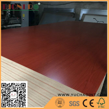 Glossy Wood Grain Cherry Melamine Faced MDF for Furniture 