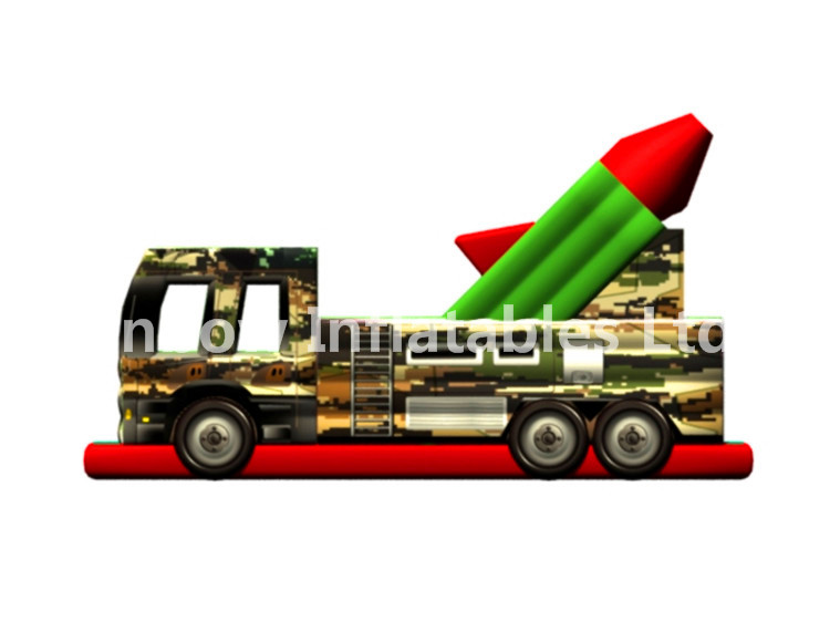 RB5200(4x10x5.5m) Inflatable Missile vehicle Obstacle Course for sales