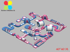 inflatable sea water park inflatable water park inflatable water sports RB34001 40X40