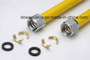 Manguera de gas de acero inoxidable de alta calidad con conector
