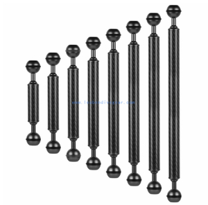 Underwater Carbon Fiber Camera Double Ball Arms in 5",6",7",8",9",10",12"