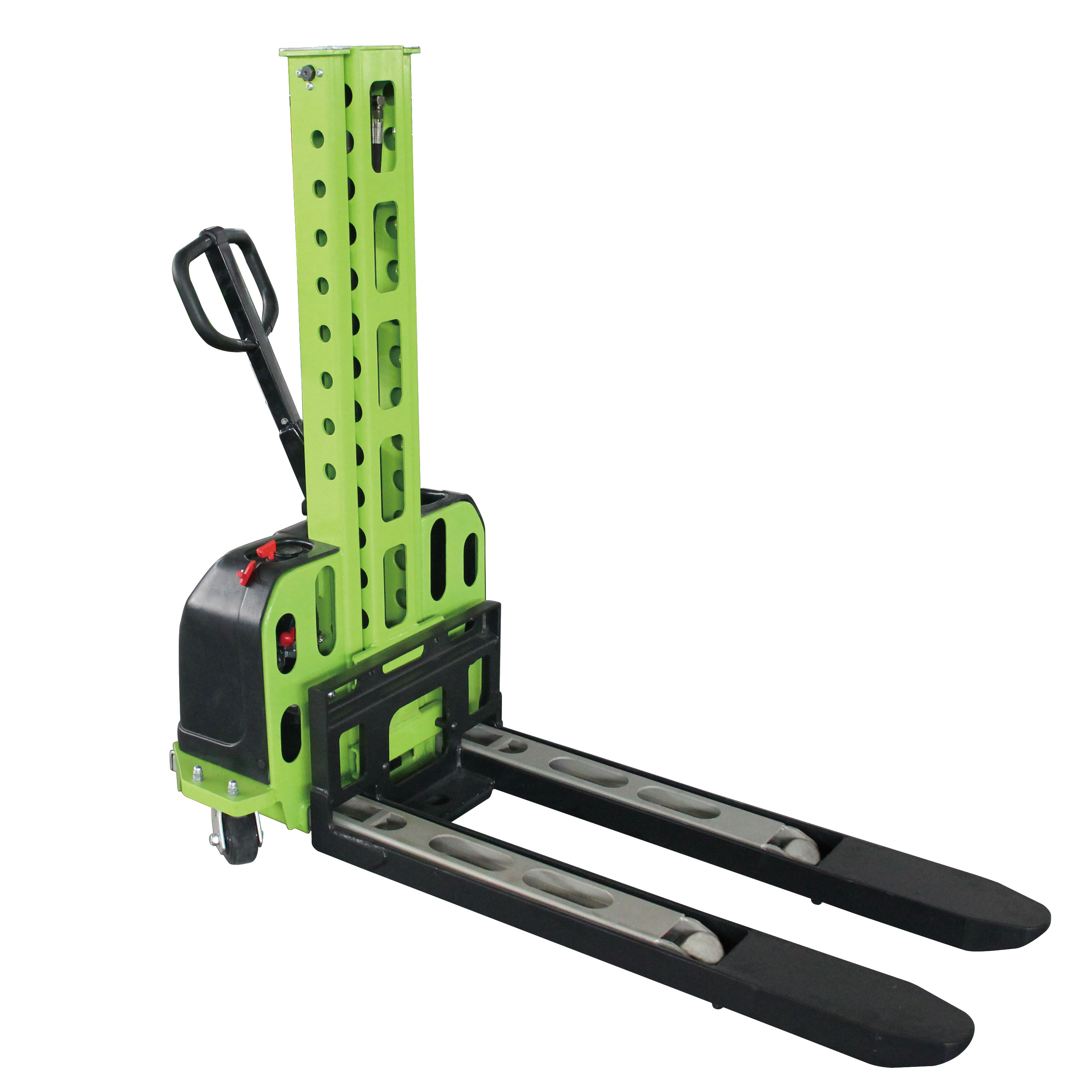 500Kg Self Load electric pallet truck lift stacker Lifting up 800mm to 1300mm