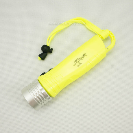Waterproof LED Flashlight with carabiner for diving