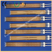 Double hole heater, infrared tube, gold plated heater, gold plated tube