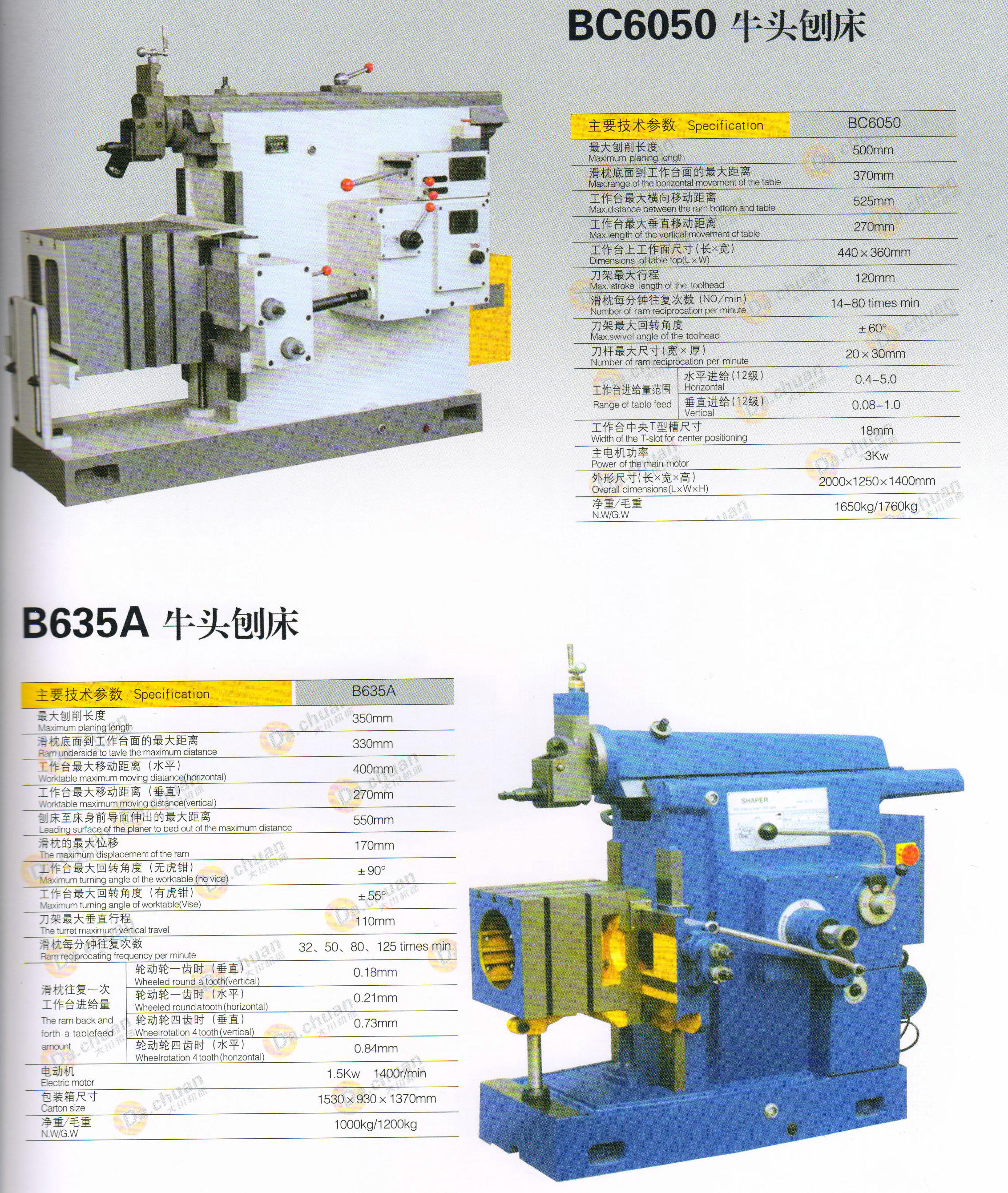 BC6085-BC635A SHAPING MACHINE 