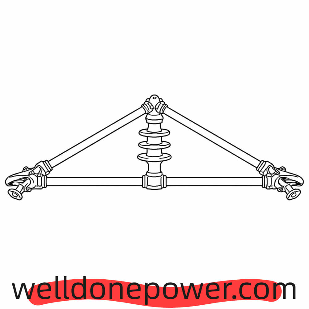 WellDone Composite Phase-to-Phase Spacer Plan Drawing WellDone Composite Phase-to-Phase-Abstandsplanzeichnung