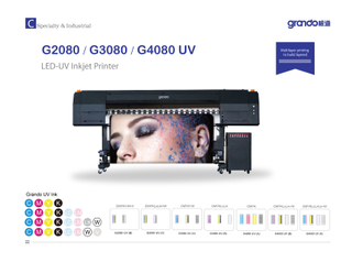 G2080 UV 72" Roll to Roll printer with Ricoh print head