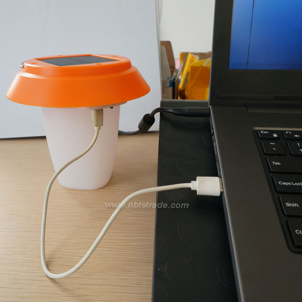 Portable Solar Powered LED Lamp Camping Lantern