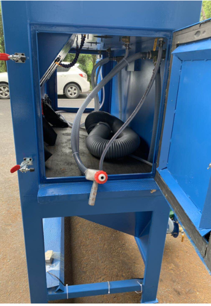 High quality wet free dust vapor sand blaster cabinet car wheel LW-2680W