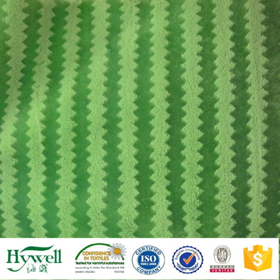 100% poliéster tejido de felpa PV para sofá manta de juguete