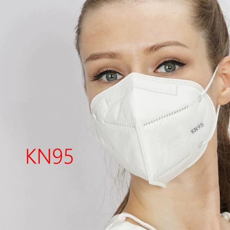 Stock grande KN95 Respirador desechable de mascarilla 4 capas Polvo de aire Antipolución de virus Máscara kn95 respirador de máscara