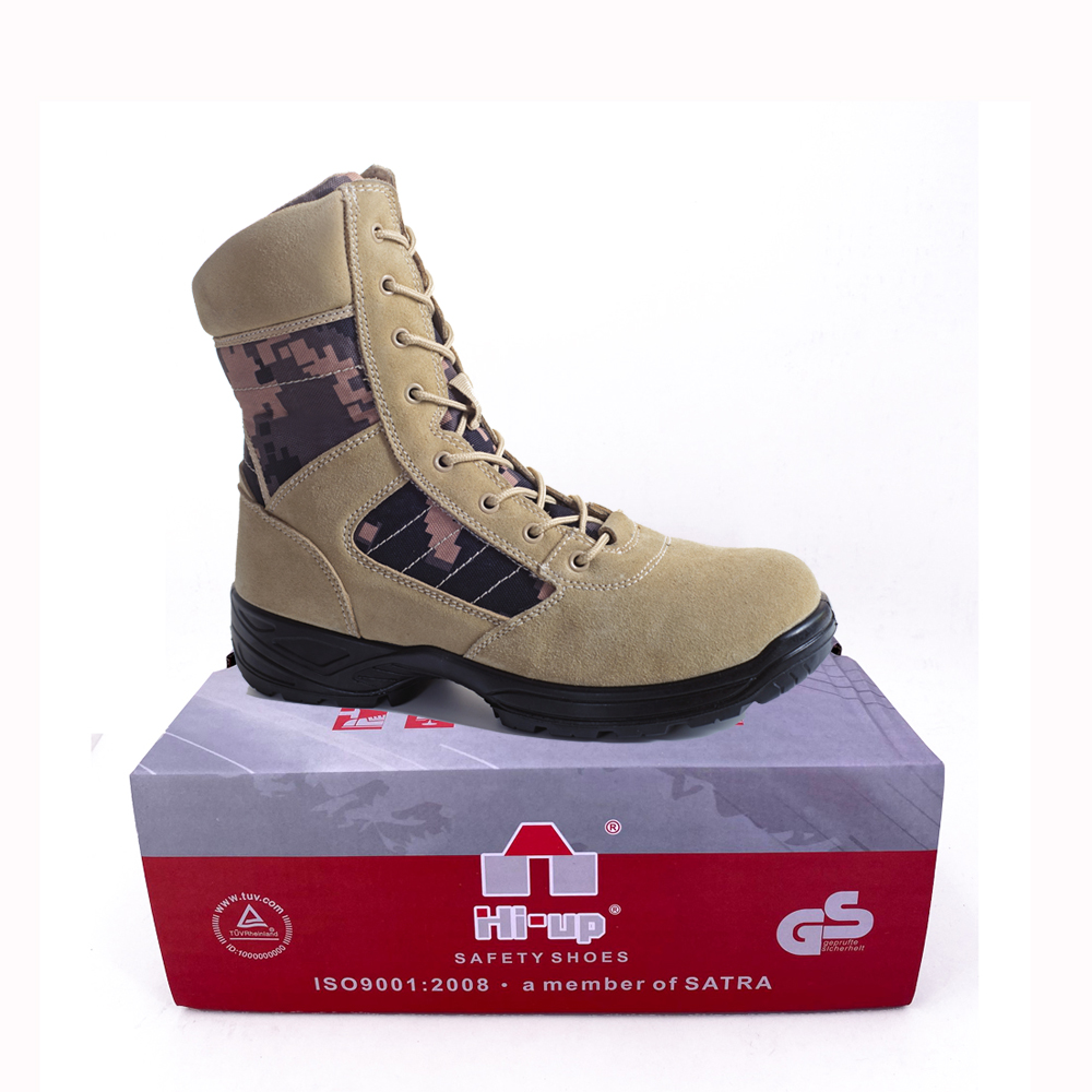 high boots with steel toecap knee high genuine leather desert boots botas de seguridad industrial
