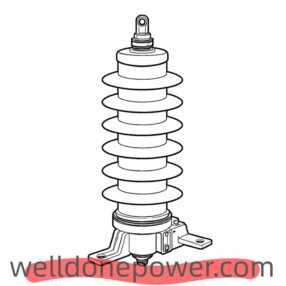 WellDone Surge Arrester Plan Drawing WellDone-Überspannungsableiter-Planzeichnung