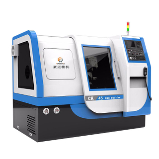 CK45 450 mm Diametro sobre Torno CNC de bancada con 8 herramienta de tipo cuadrilla de Posición