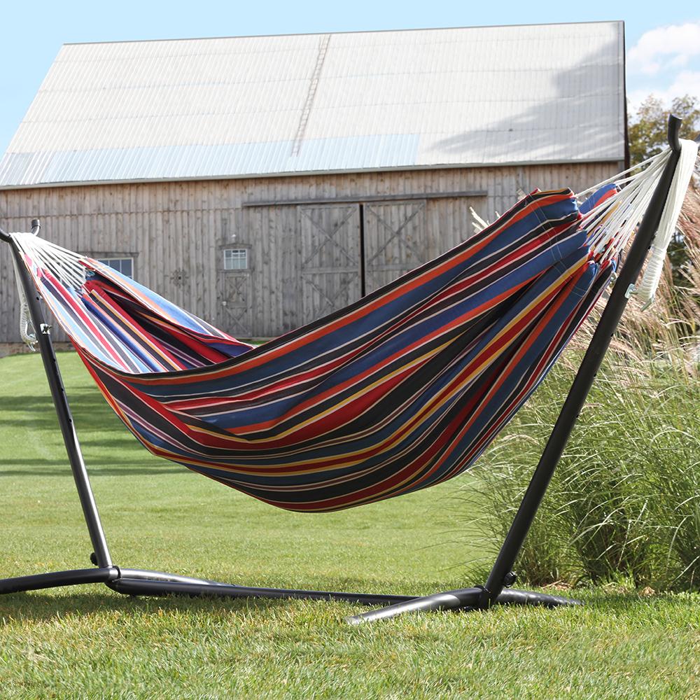 HOT SALES Cotton /Polyester Hammock With Adjustable Stand