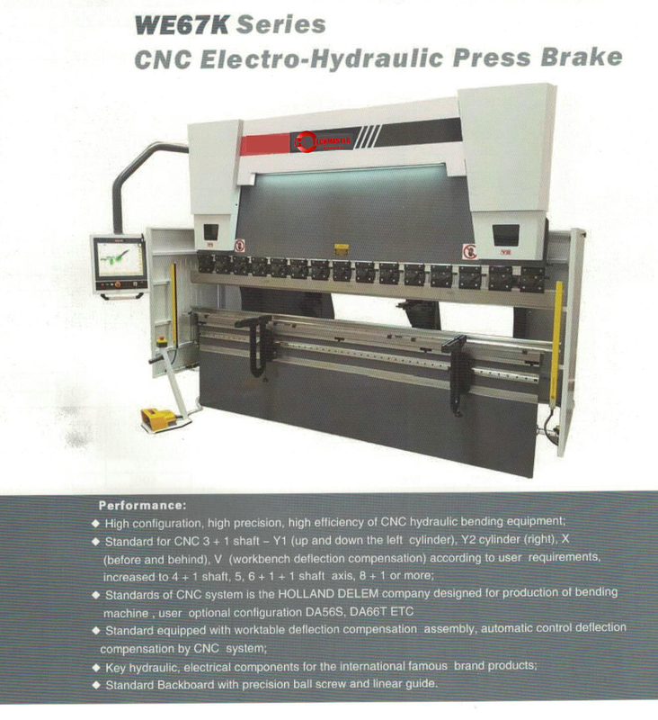 WE67K SERIES CNC ELECTRO-HYDRAULIC PRESS BRAKE 