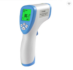 Sndway Termómetro infrarrojo digital Medidor de temperatura Instrumento de medición Pistola de temperatura LCD sin contacto para bebés adultos