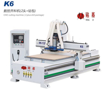 Foshan Mingji double heads cnc router with vertical drilling pack