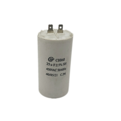 25uf 250-450vac bomba capacitor cbb60 motor capacitor