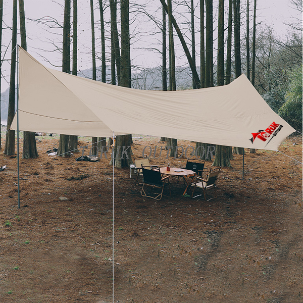 Canvas Sun Shade Portable Waterproof Tent Tarp Awning Lightweight