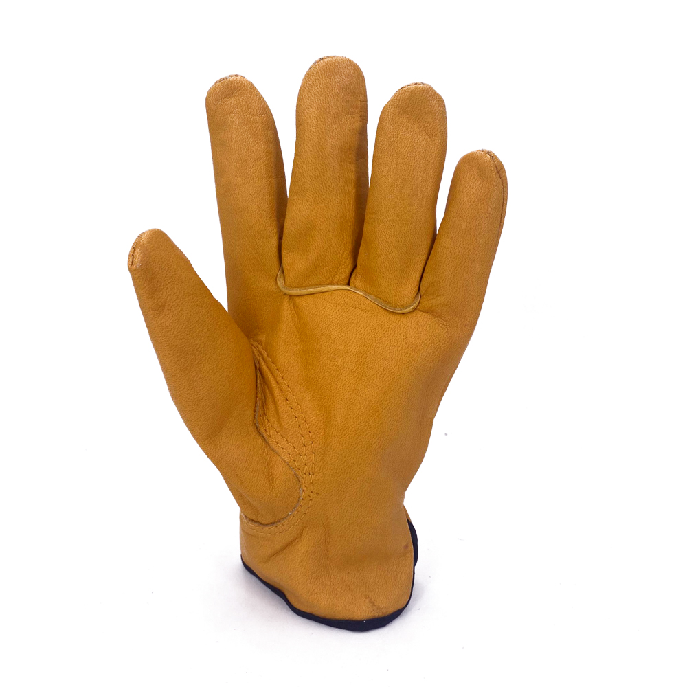 safety gloves leather best quality for garden construction
