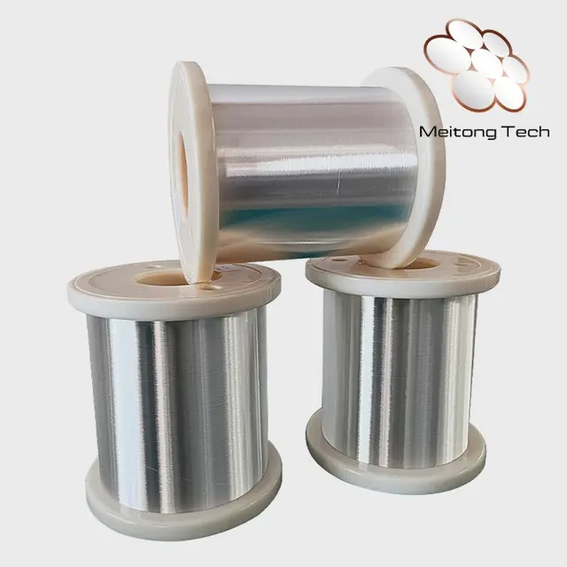 Alambre trenzado de cobre plateado