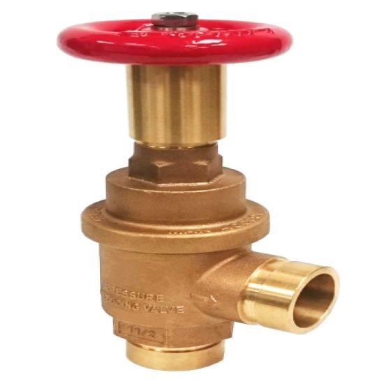 Valve de réduction de pression en laiton approuvée par UL / FM en usine