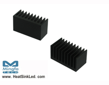 XLA-93-M3-B-N Xicato XLM passive LED Heat Sink 43mm(W) 26mm(H) 80mm(L) M3 black anodizing