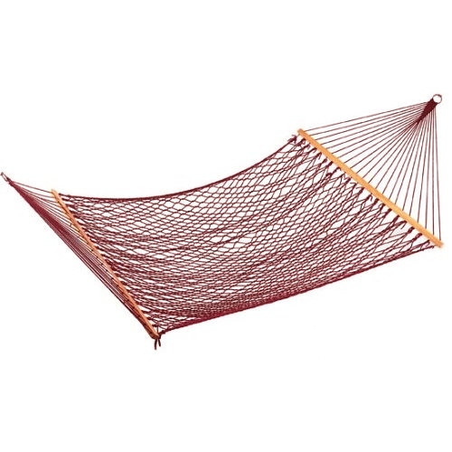 Wooden Bar Cotton Netting Hammock