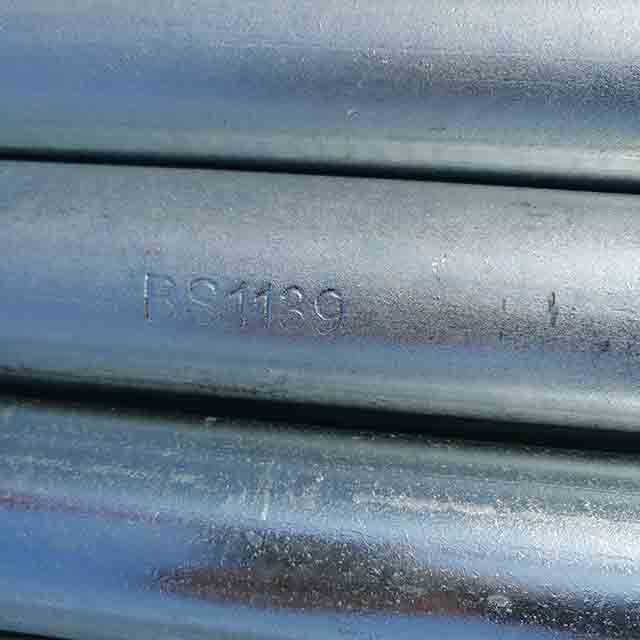 Tubo de andamio HDG de tubo de acero GI