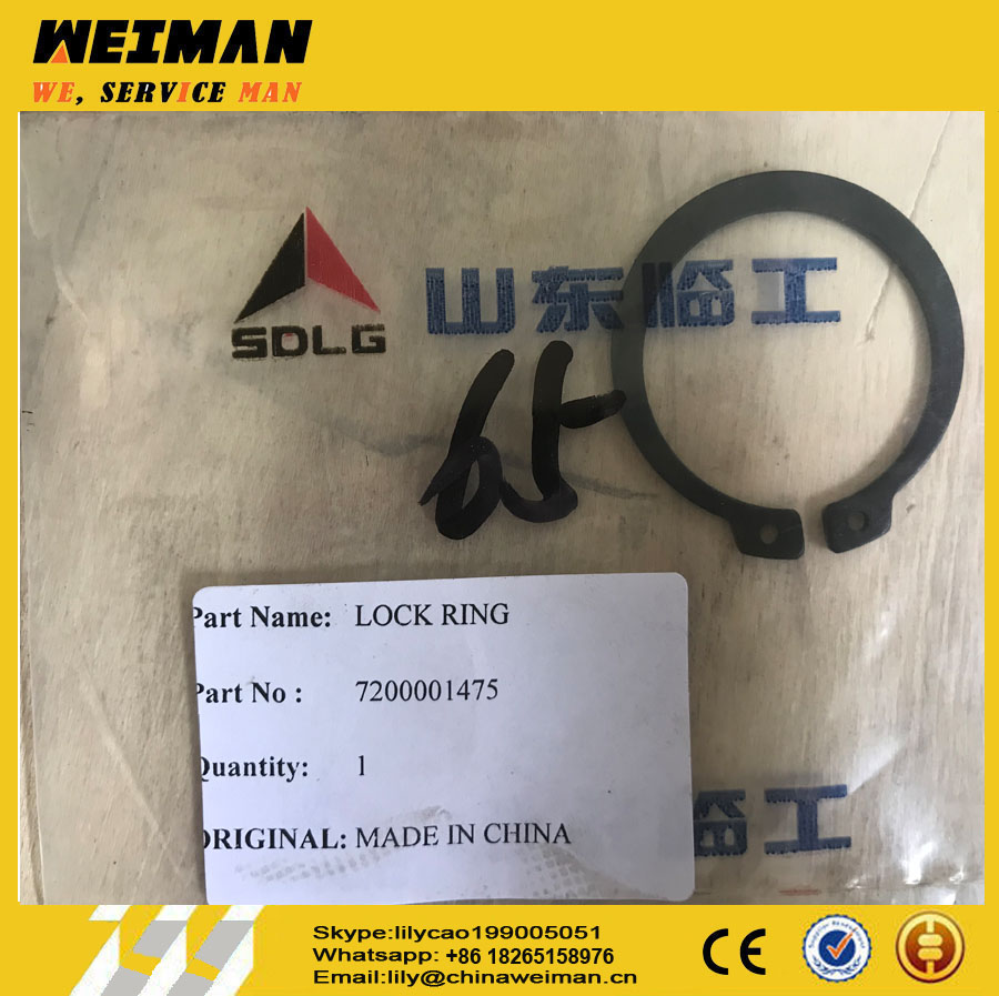 Sdlg LG958L 4WG200 Transmission Parts 0630501031 CLASP 7200001475 for Sale, 7200001497 LOCK RING 0630501024