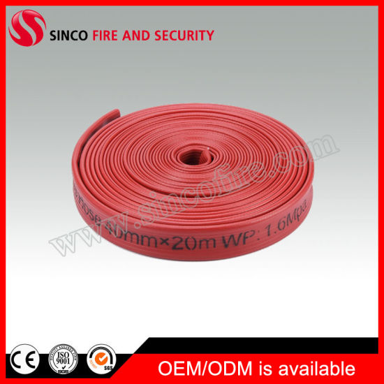 Red Rubber Covered Fire Hose