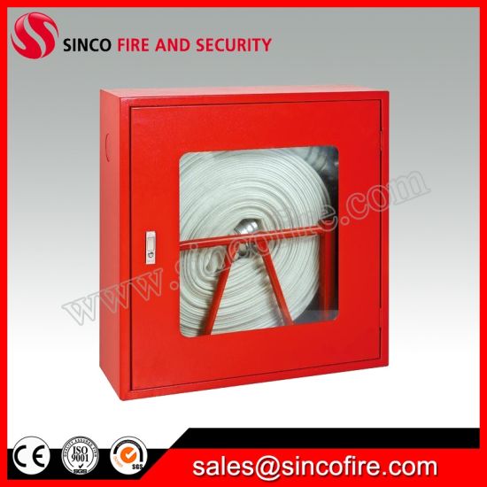 Fire Hose with Cabinet and Rack