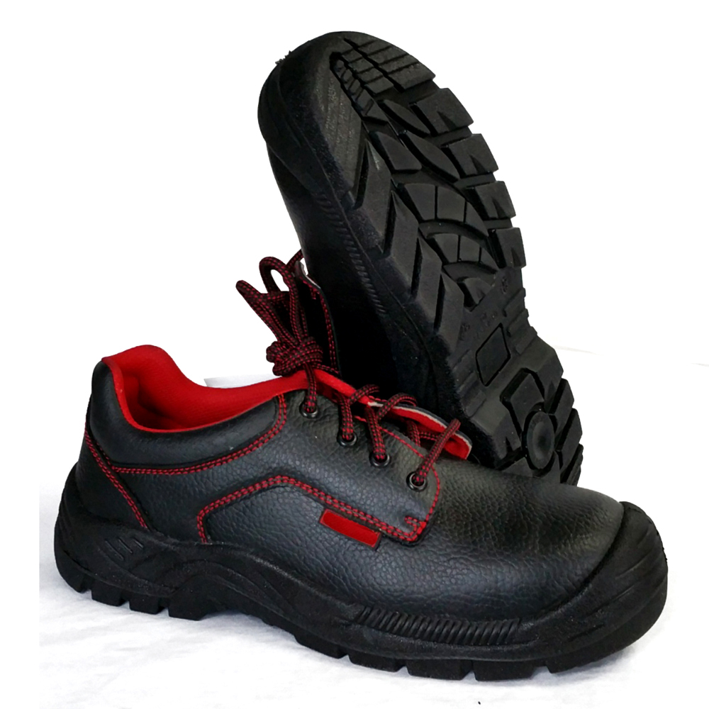 Middle cut anti puncture s3 standard steel toe nubuck black oil resistant heavy duty safety shoes Calzado de seguridad