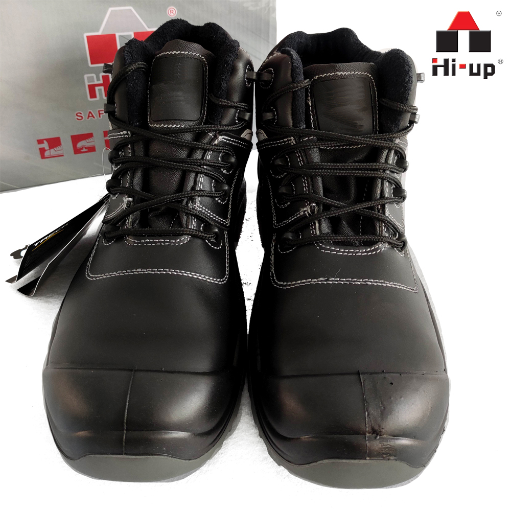 high quality water repellent genuine leather upper oem odm construction industrial labor insurance men safety shoes zapato