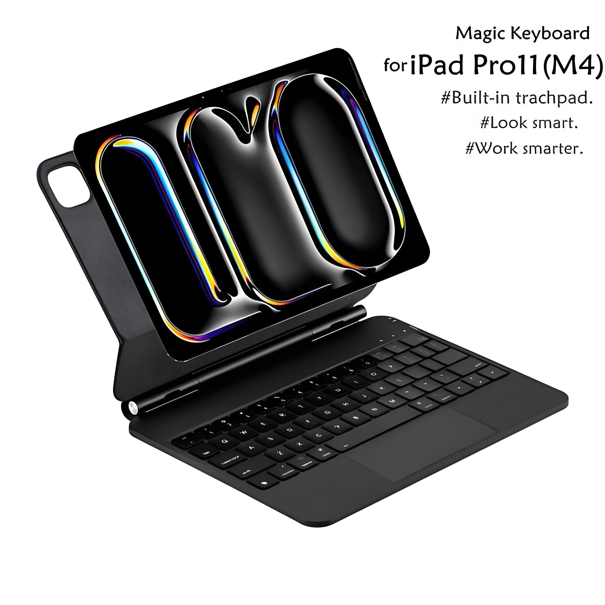 ALQUEIA APPLE 2024 Pro Fast New Keyboard l Numeric keypad · Touch ID · Amazing typing & trackpad · Black white ALQUEIA APPLE 2024 Pro Nuevo teclado rápido l Teclado numérico · Touch ID · Escritura y trackpad increíbles · Negro blanco