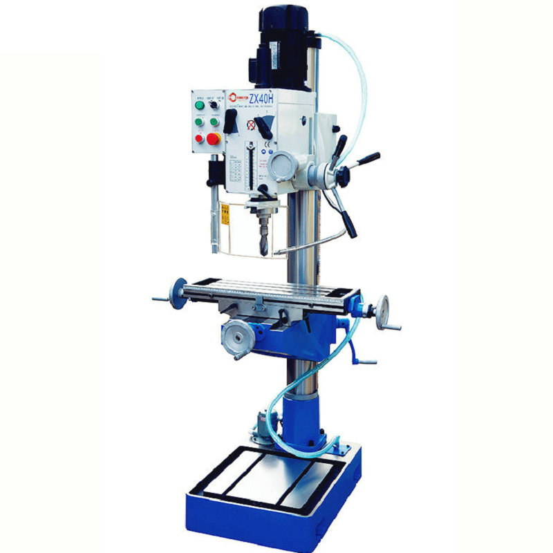 GEARED VERTICAL DRILLING AND MIILING MACHINE ZX40H -600X190MM WORKTABLE 